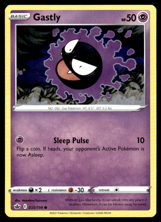 Gastly 055/198 Comun - Chilling Reign - Sword & Shield