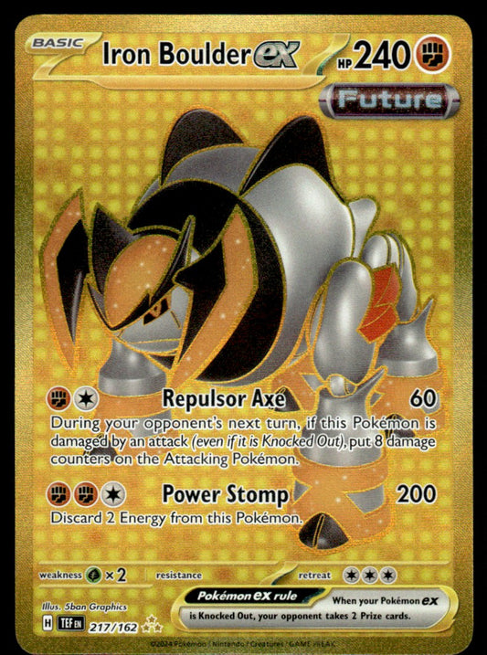 Iron Boulder ex 217/162 - Temporal Forces - Scarlet & Violet