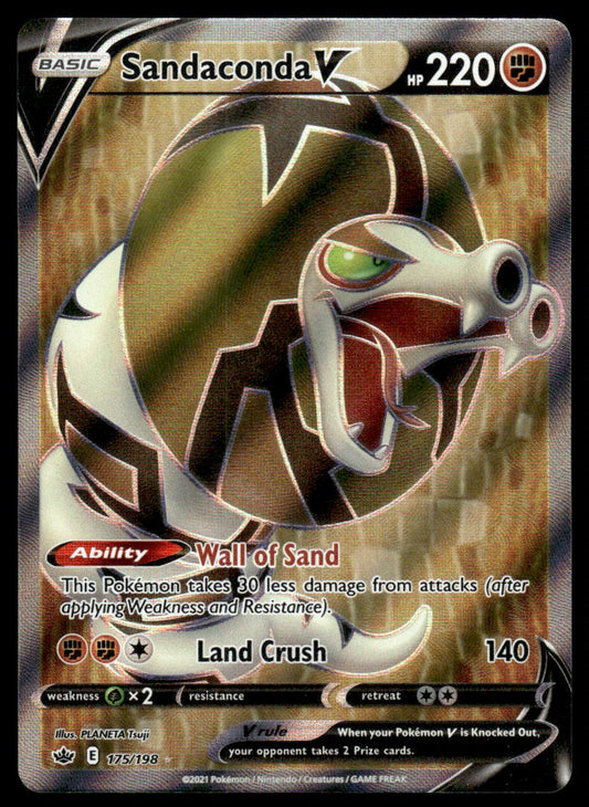 Sandaconda V 175/198 - Chilling Reign - Sword & Shield