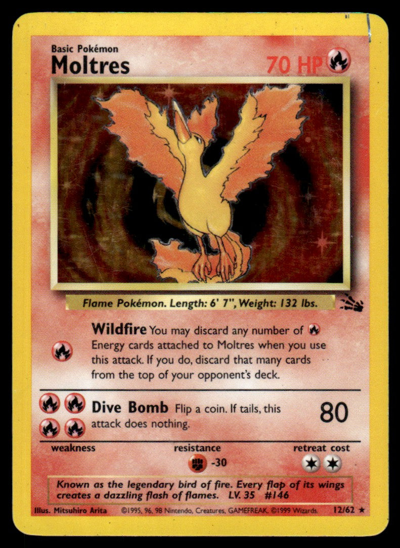 LP - Moltres 12 - Holo - Fossil