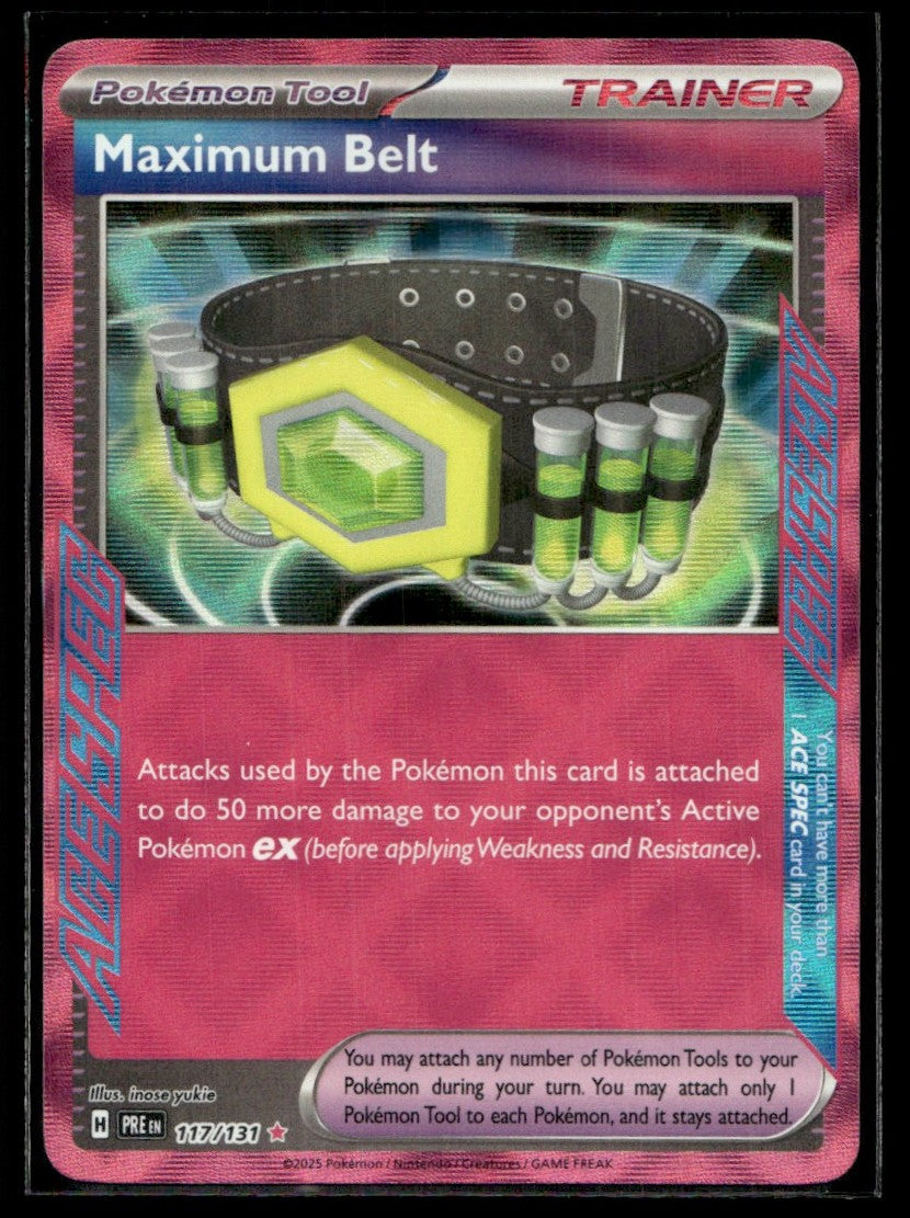 Maximum Belt 117/131 - Prismatic Evolutions - Scarlet & Violet