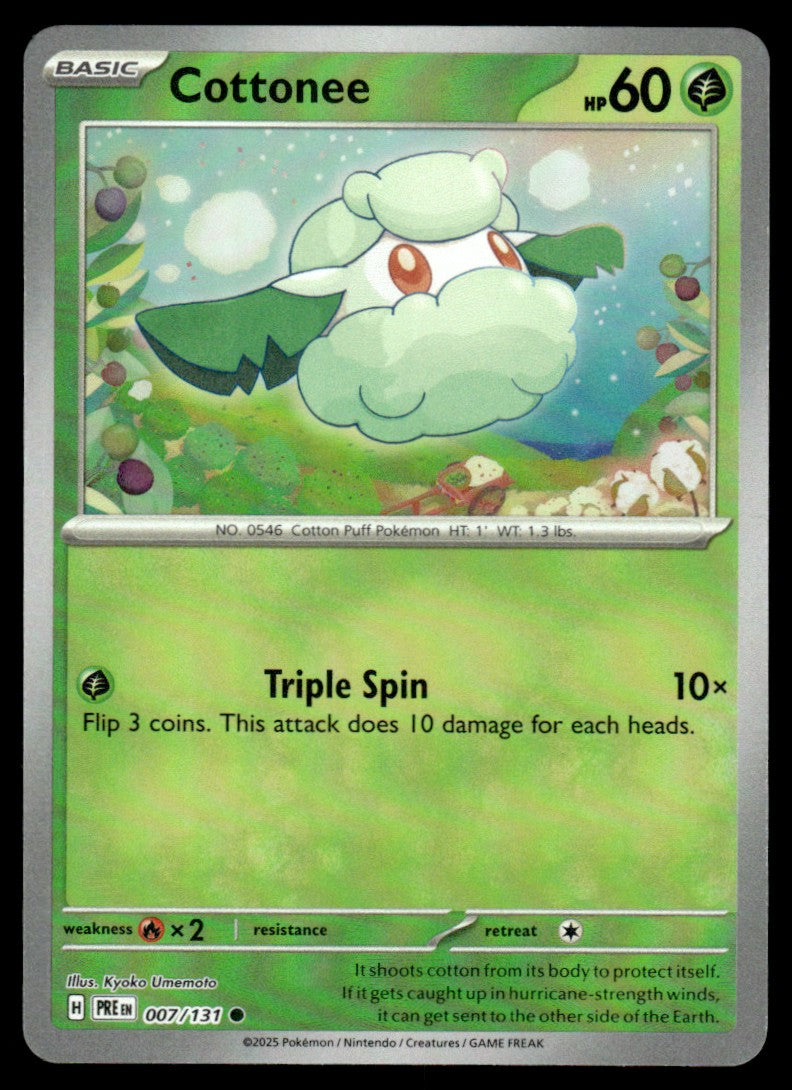 Cottonee (Poke Ball Patern) 007/131 - Prismatic Evolutions - Scarlet & Violet
