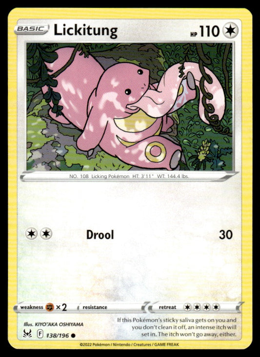 Lickitung 138/196 Comun - Lost Origin - Sword & Shield