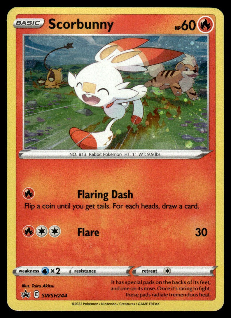 Scorbunny (Cosmo Holo) SWSH244/PRSS - Sword & Shield Promos - Sword & Shield