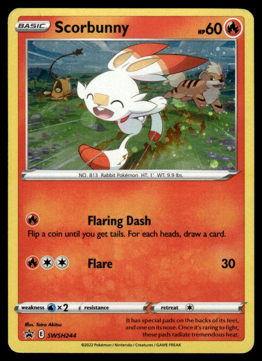 Scorbunny (Cosmo Holo) SWSH244/PRSS - Sword & Shield Promos - Sword & Shield