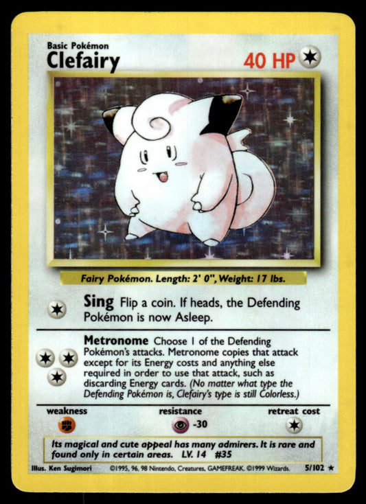Clefairy Holo - LP - Base Set