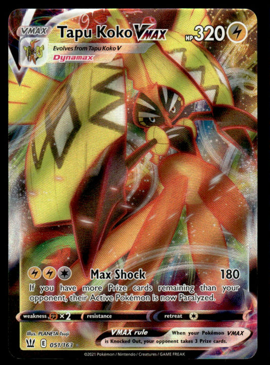 Tapu Koko VMAX 051/163 - Battle Styles - Sword & Shield