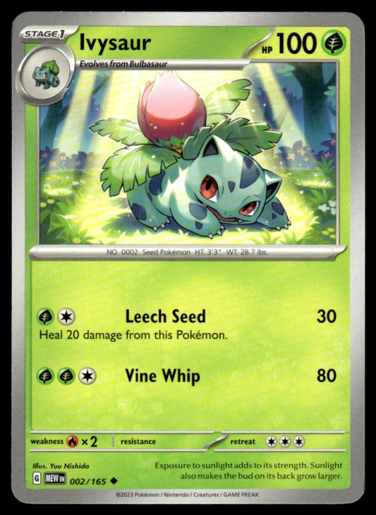 Ivysaur 002/165 Uncomon - Scarlet & Violet - 151 - Scarlet & Violet