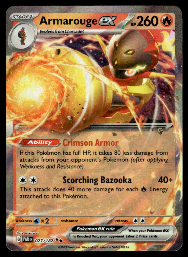 Armarouge ex 027/182 - Paradox Rift - Scarlet & Violet