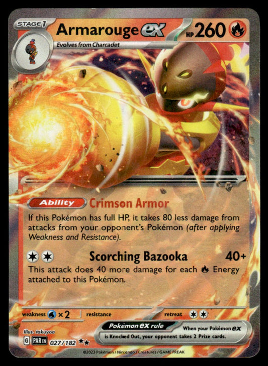 Armarouge ex 027/182 - Paradox Rift - Scarlet & Violet