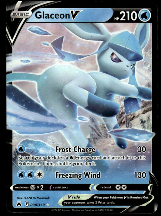 Glaceon V 038/159 - Crown Zenith - Sword & Shield