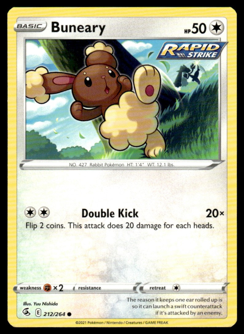 Buneary 212/264 Comun - Fusion Strike - Sword & Shield