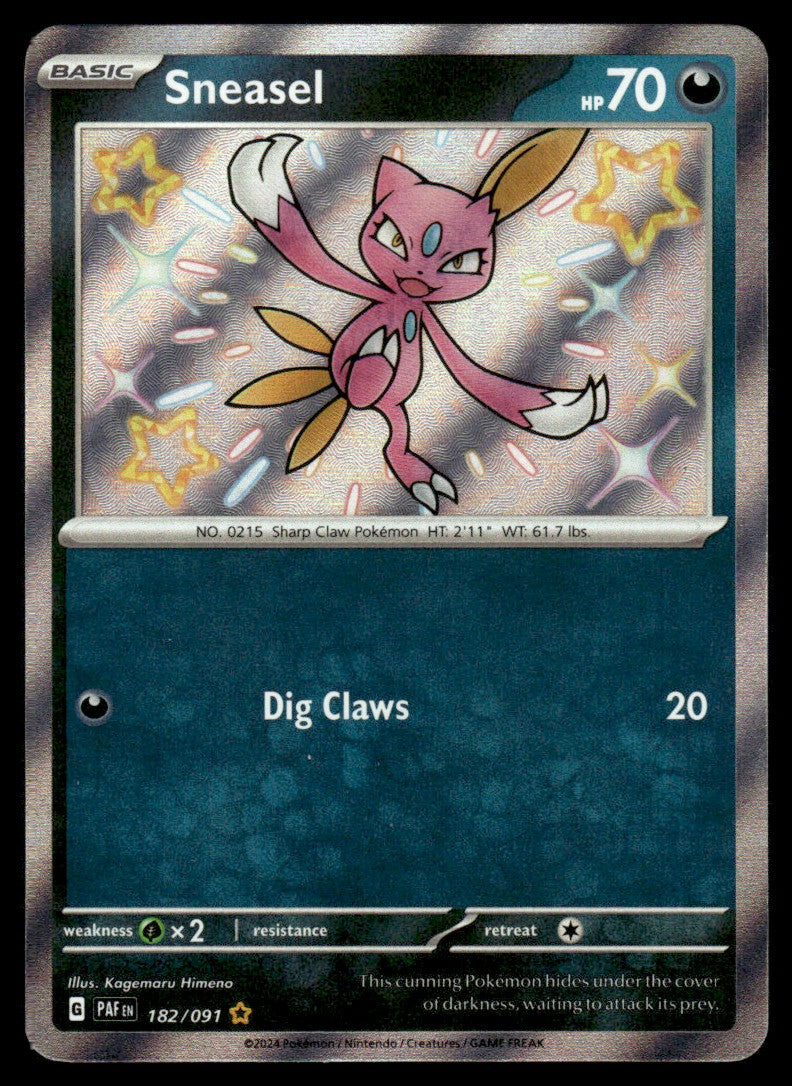 Sneasel 182/091 - Paldean Fates - Scarlet & Violet
