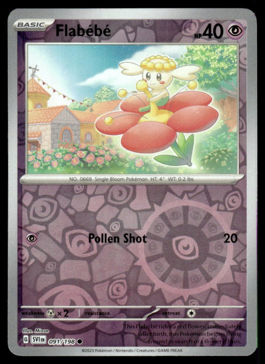 Flabébé 091/198 Reverse - Scarlet & Violet Base Set - Scarlet & Violet