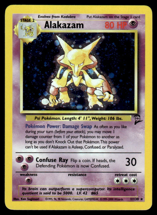 NM - Alakazam 1 - Holo - Base Set 2