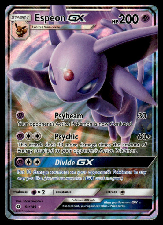 NM Espeon-GX 61 - SM Base Set