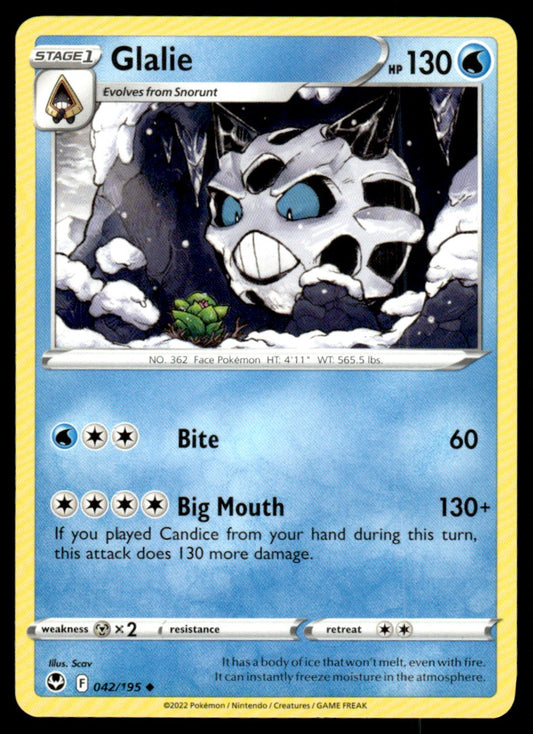 Glalie 042/195 Uncomon - Silver Tempest - Sword & Shield