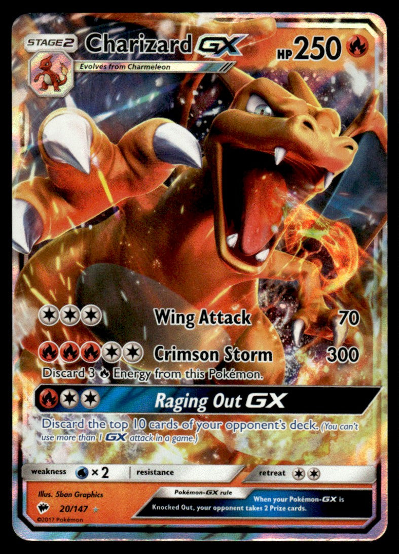 Charizard-GX - LP - 20 - Burning Shadows