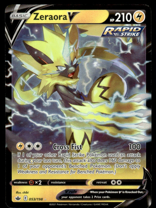 Zeraora V 053/198 - Chilling Reign - Sword & Shield