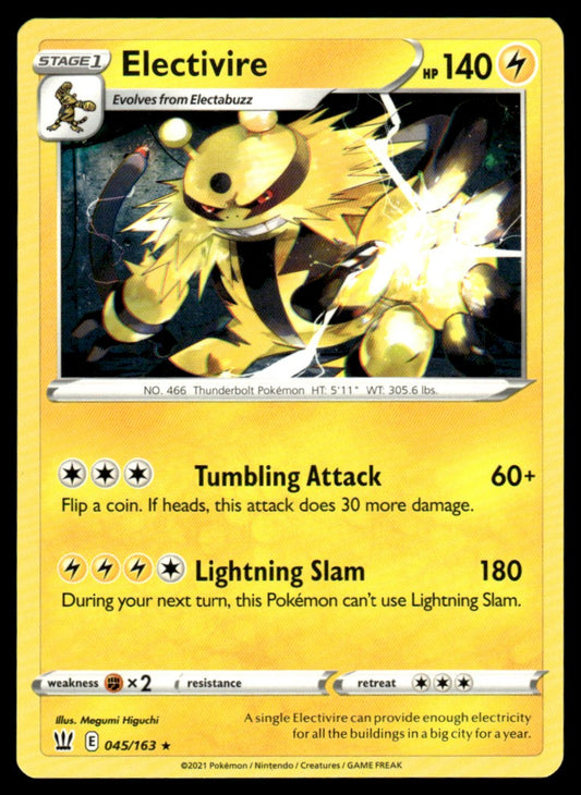 Electivire 045/163 Rare - Battle Styles - Sword & Shield