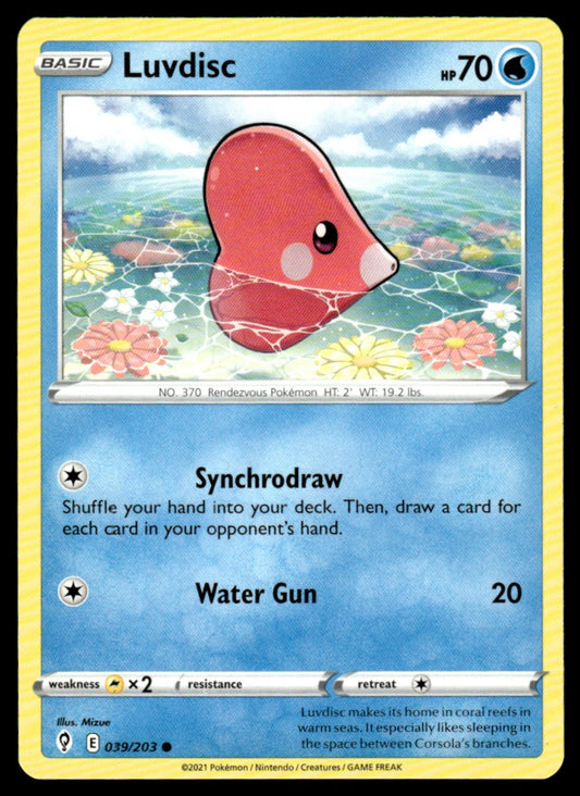 Luvdisc 039/203 Comun - Evolving Skies - Sword & Shield