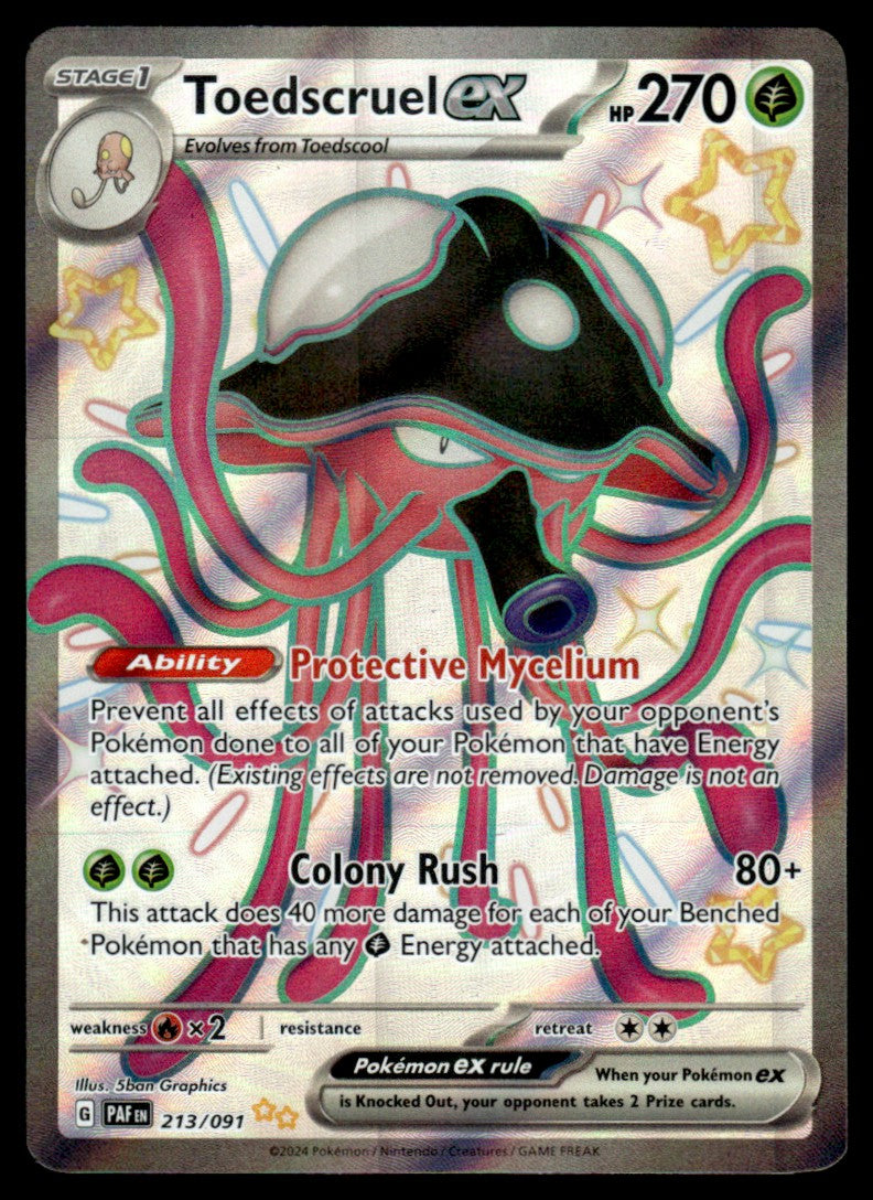 Toedscruel ex 213/091 - Paldean Fates - Scarlet & Violet