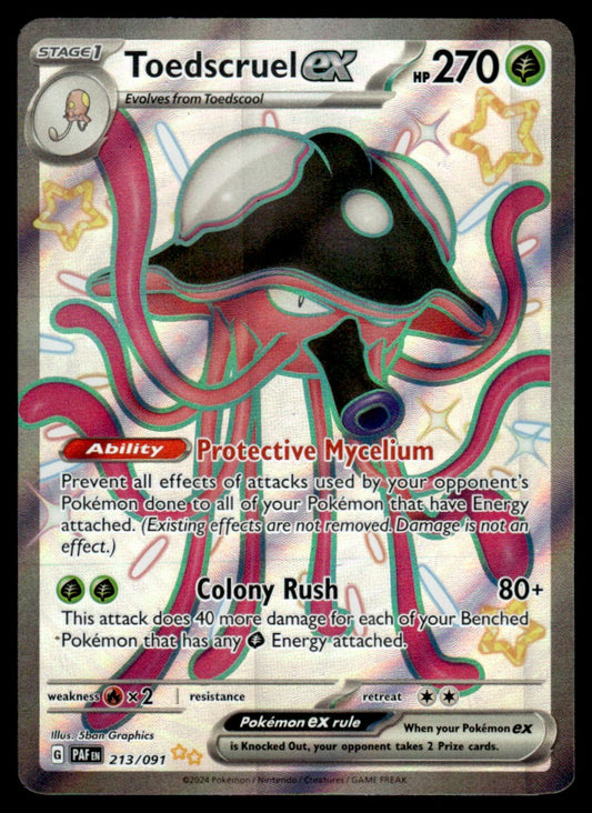 Toedscruel ex 213/091 - Paldean Fates - Scarlet & Violet