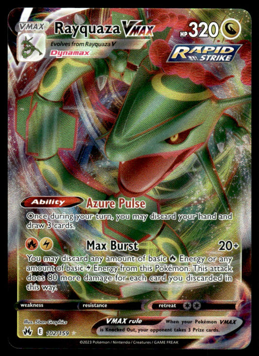 Rayquaza VMAX 102/159 - Crown Zenith - Sword & Shield