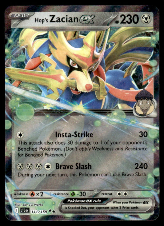 Hop's Zacian ex 111/159 - Journey Together - Scarlet & Violet