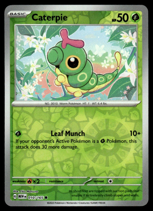 Caterpie 010/165 Reverse - Scarlet & Violet - 151 - Scarlet & Violet