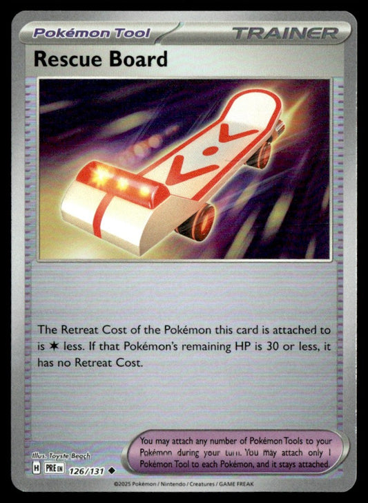 Rescue Board (Poke Ball Pattern) 126/131 - Prismatic Evolutions - Scarlet & Violet