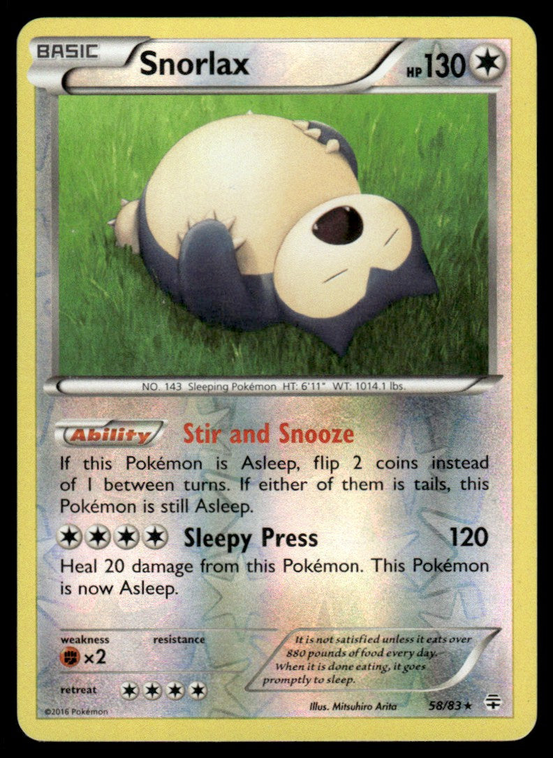 LP - Snorlax 58 - Reverse - Generations