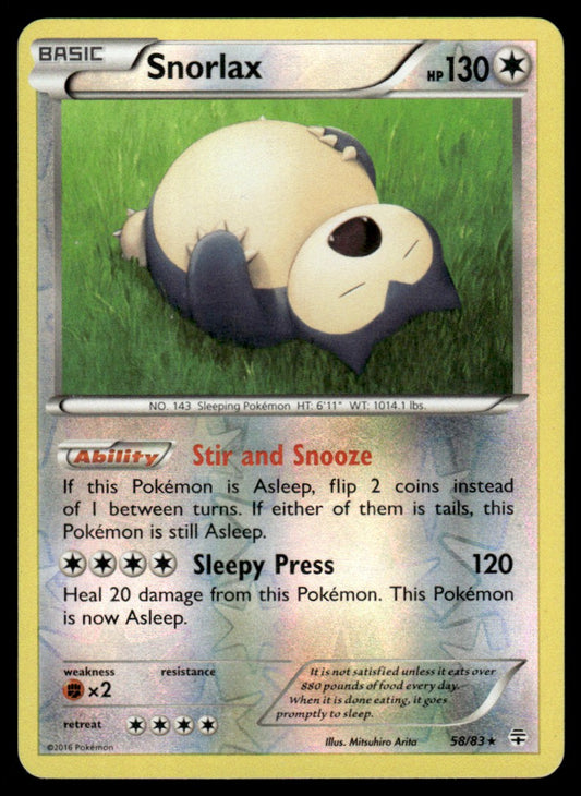 LP - Snorlax 58 - Reverse - Generations