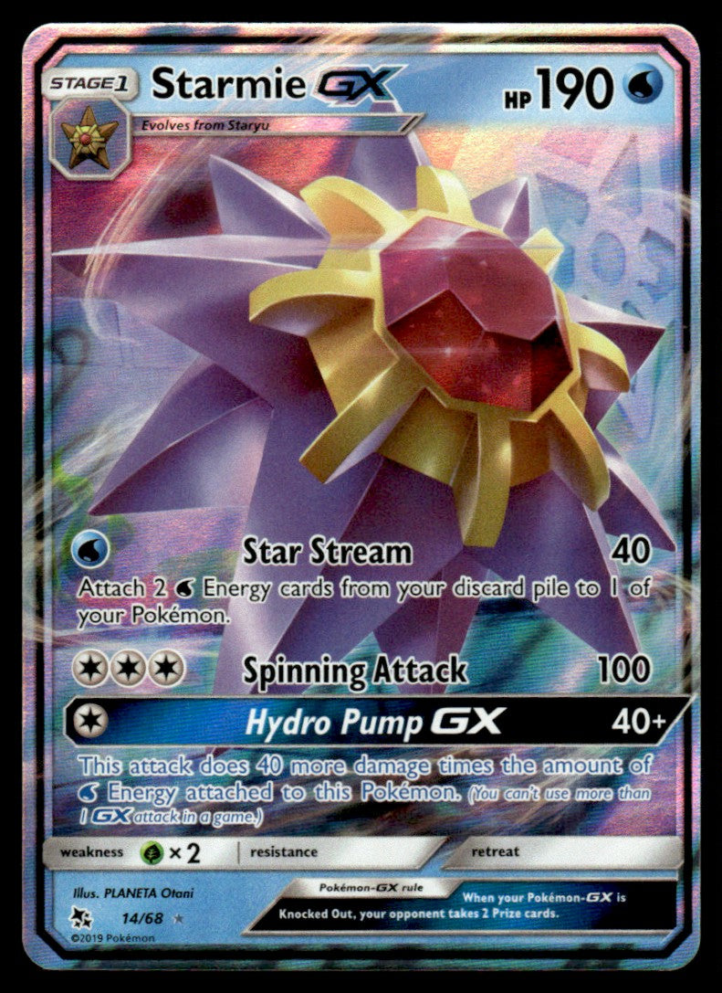 NM Starmie-GX 14 - Hidden Fates