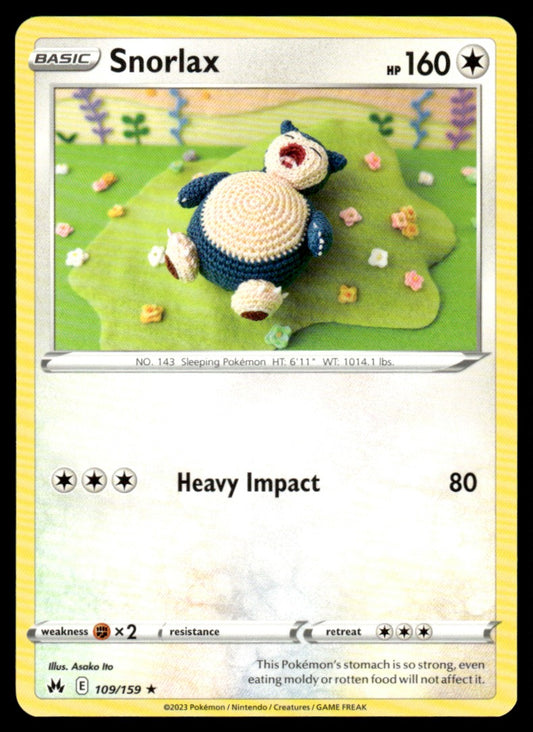 Snorlax 109/159 Rare - Crown Zenith - Sword & Shield