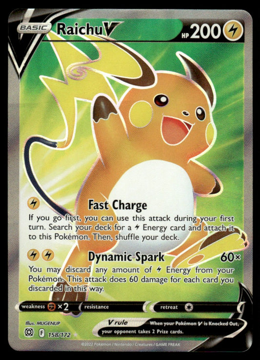 Raichu V 158/172 - Brilliant Stars - Sword & Shield