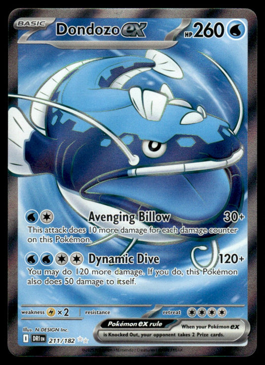 Dondozo ex 211/182 - Destined Rivals - Scarlet & Violet
