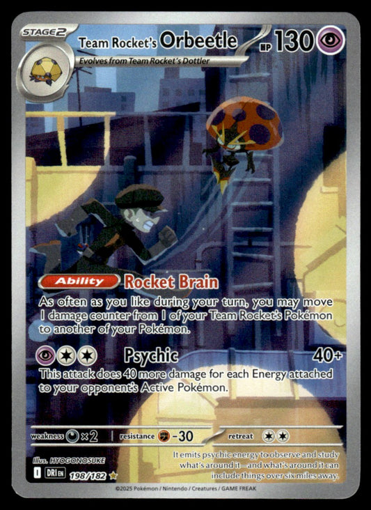 Team Rocket's Orbeetle 198/182 - Destined Rivals - Scarlet & Violet