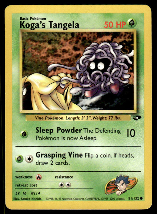 LP Koga’s Tangela 81 No Holo - Gym Challenge