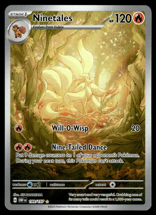 Ninetales 199/197 - Obsidian Flames - Scarlet & Violet