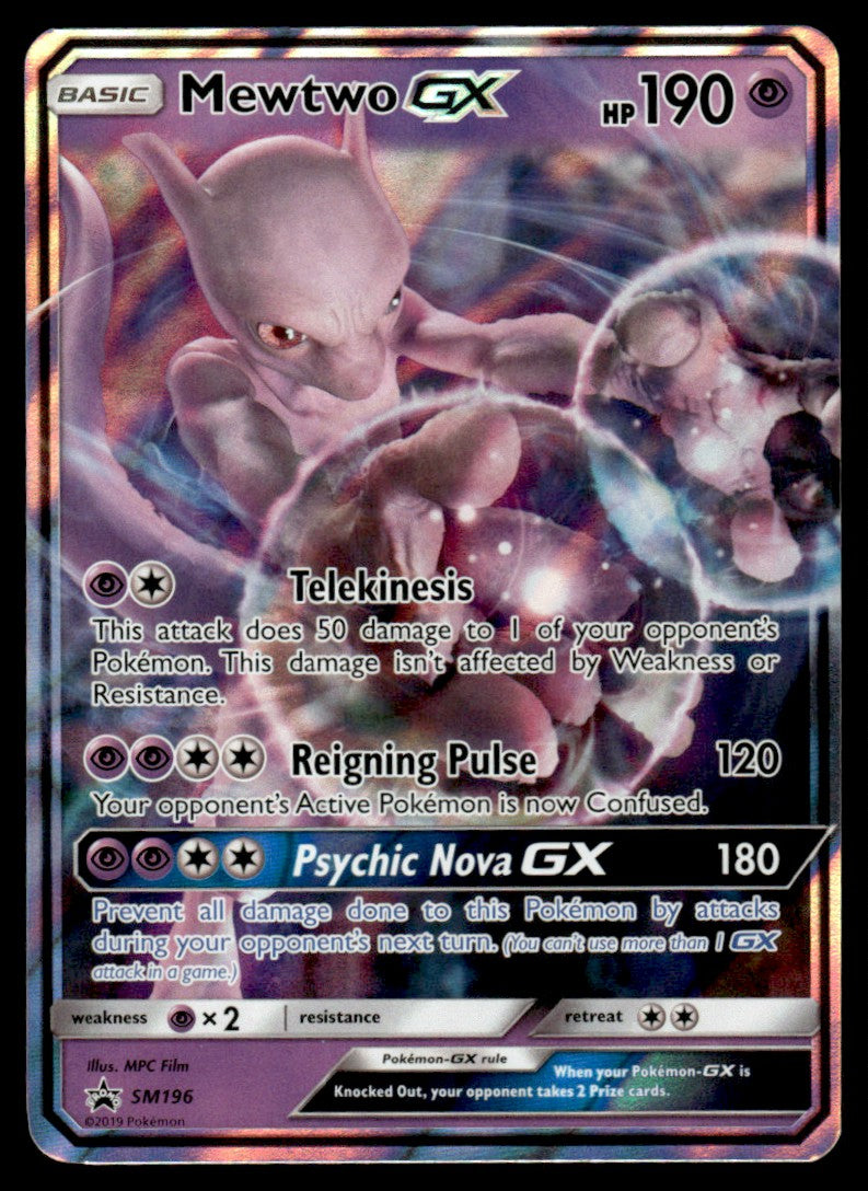 NM Mewtwo-GX SM196 - Sun & Moon Promos