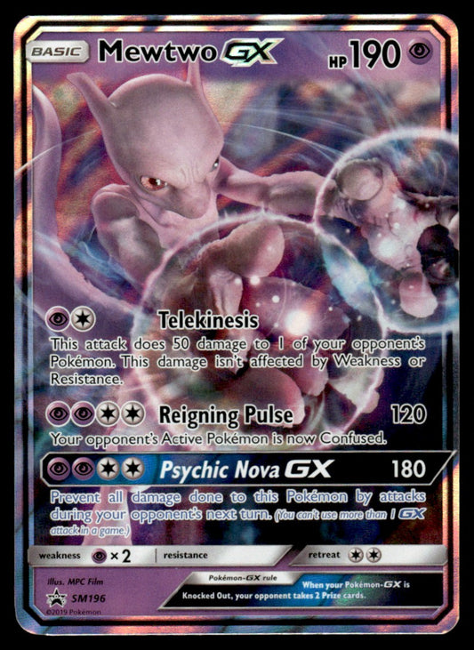NM Mewtwo-GX SM196 - Sun & Moon Promos