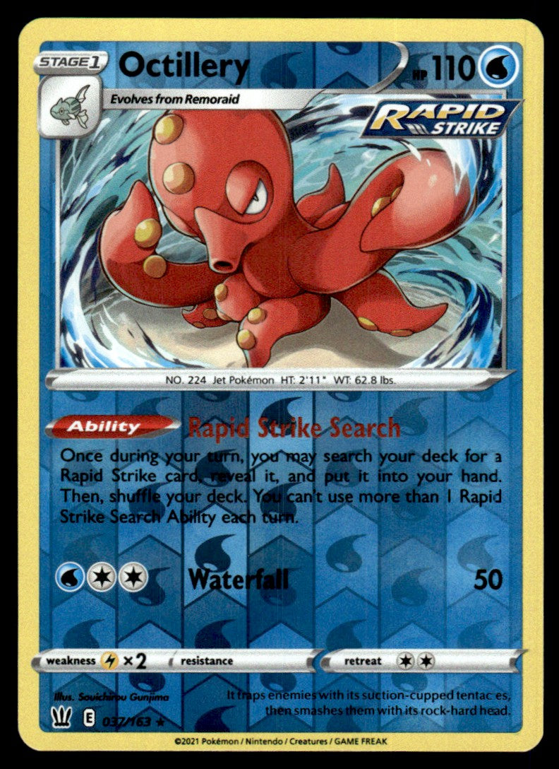 Octillery 037/163 Reverse - Battle Styles - Sword & Shield