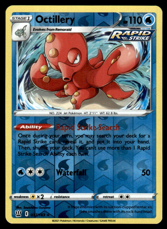 Octillery 037/163 Reverse - Battle Styles - Sword & Shield