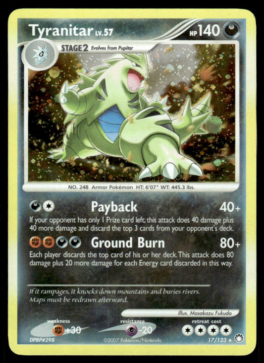 NM - Tyranitar 17 - Holo - Mysterious Treasures