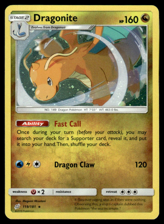 NM - Dragonite 119 - Holo - Team Up