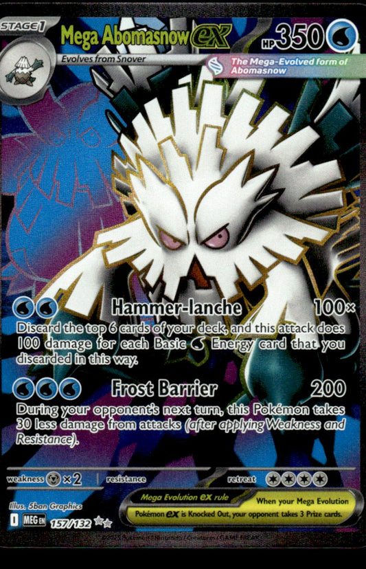 Mega Abomasnow ex 157/132 - Mega Evolution Base Set - Mega Evolution