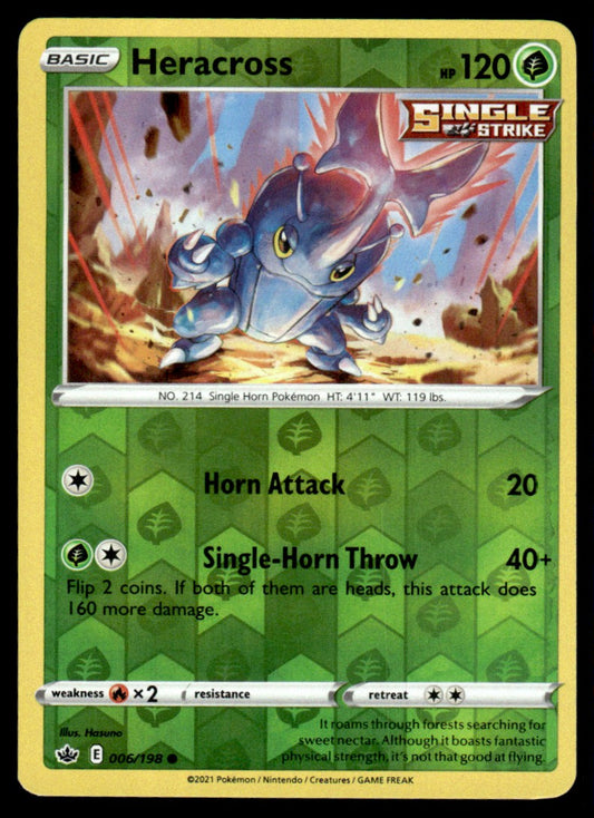 Heracross 006/198 Reverse - Chilling Reign - Sword & Shield