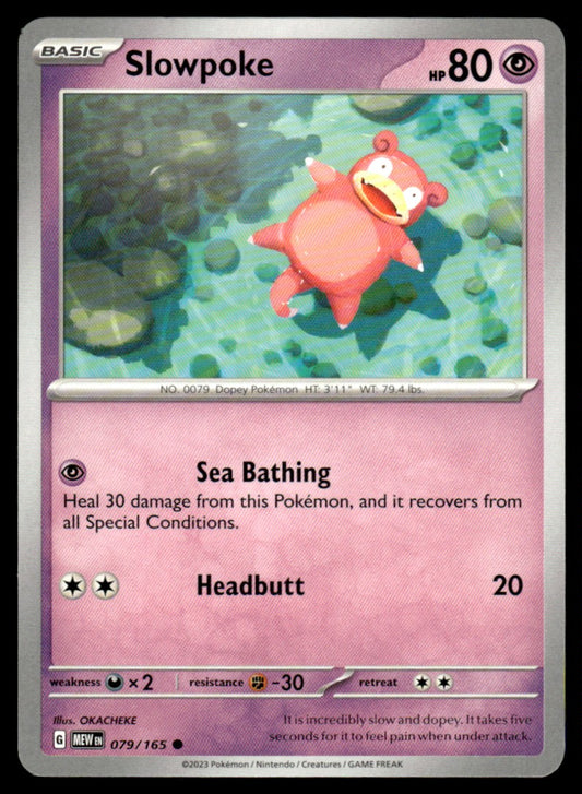 Slowpoke 079/165 Comun - Scarlet & Violet - 151 - Scarlet & Violet