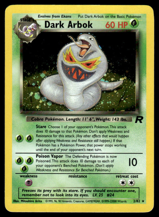 Dark Arbok Holo - LP - Team Rocket